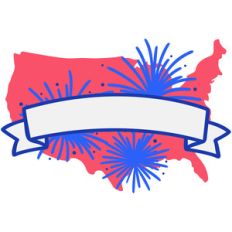 america fireworks banner