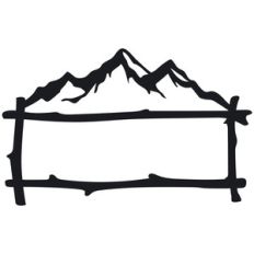 mountain branches frame