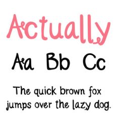 cg actually font
