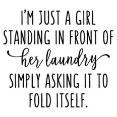 i'm just a girl - laundry phrase