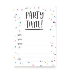 fill in kids birthday party invitation