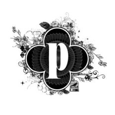 floral p monogram