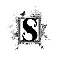 framed s monogram