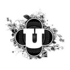 floral u monogram