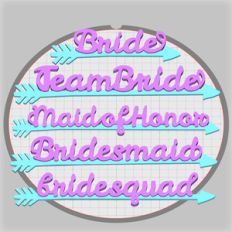 team bride pendants