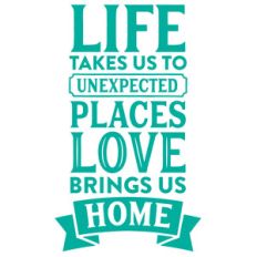life takes us to unexpected places love brings us home