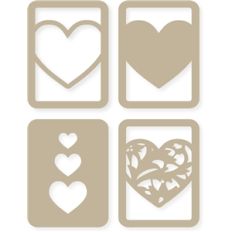 3x4 heart life cards