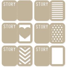 divided 'story' 4x6 life cards