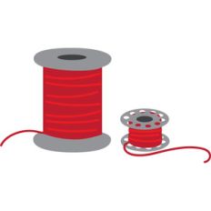 spool of thread and bobbin