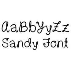 sandy font