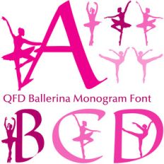 qfd ballerina monogram font
