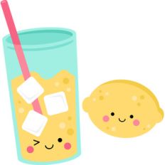 cute lemon and lemonade