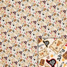 pirate icons background paper