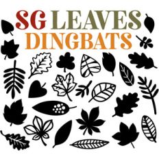 sg leaves dingbats font
