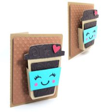 3d coffee cup card