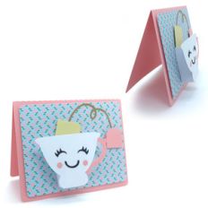 3d tea cup card