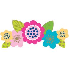 flower banner - hello