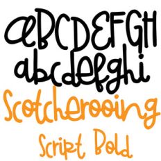pn scotcherooing script bold