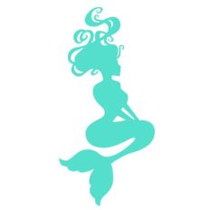 mermaid sitting