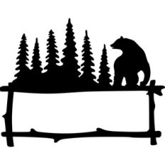 bear forest frame