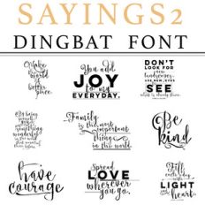 sayings 2 dingbat font
