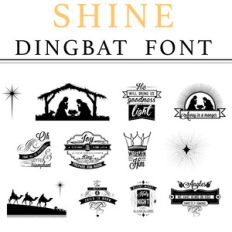 shine dingbat font