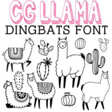 cg llama dingbats