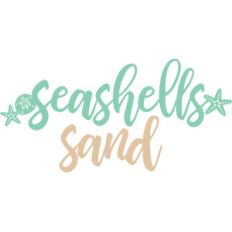 seashells and sand words