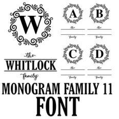 monogram family 11 font