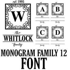 monogram family 12 font