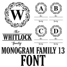 monogram family 13 font