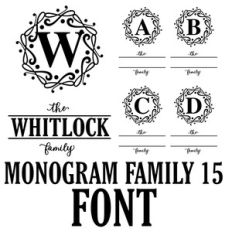 monogram family 15 font