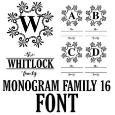 monogram family 16 font