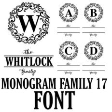 monogram family 17 font