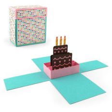 explosion box birthday cake