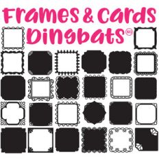 sg square frames and cards dingbats