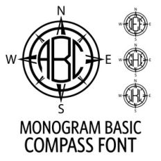 monogram basic - compass