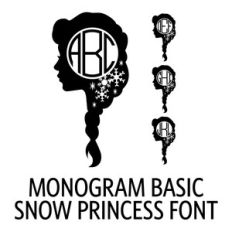 monogram basic - snow princess