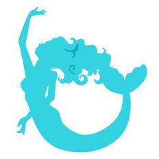 mermaid circle frame