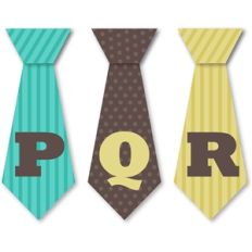 neck tie banners: p-r