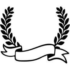 laurel banner frame
