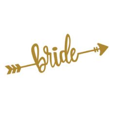 bride arrow wedding phrase