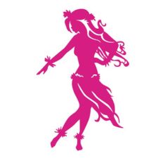 hula girl silhouette