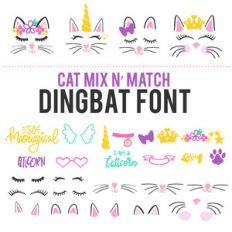 cat mix n' match dingbat font