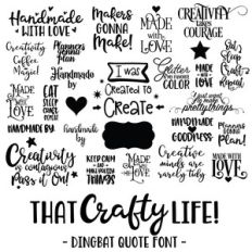 that crafty life dingbat font