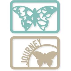 4x6 lace butterfly/journey life card