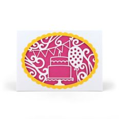 intricate cut card birthday