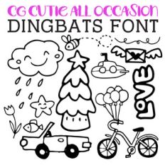 cg cutie all occasion dingbats