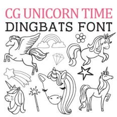 cg unicorn time dingbats