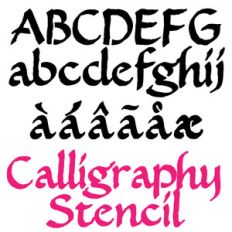ld calligraphy stencil